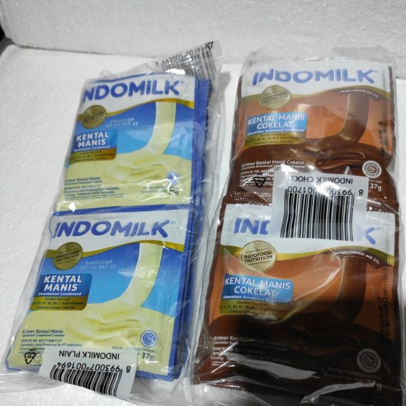 

Indomilk Susu Kental Manis Sachet Putih / Coklat