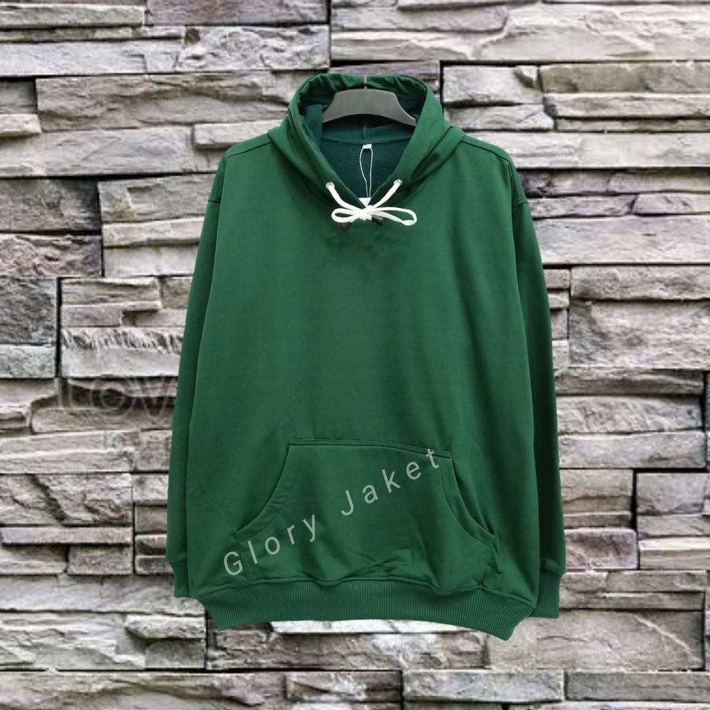 Sweater Hoodie Polos Big Size Pria Wanita Cewek Cowok XXXL XXXXL