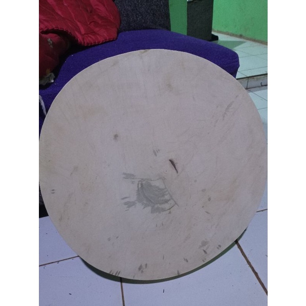 Talenan kayu bulat diameter 50cm/talenan cincang daging/talenan jumbo