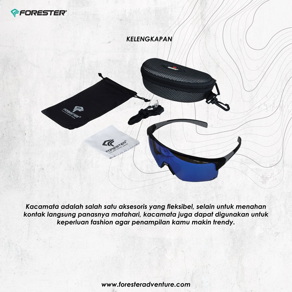 Kacamata Single Sunglasses Sport Kacamata Polarized Kacamata Gowes Sepeda Gunung Olahraga Forester Slf-Di 114 Original Thomgear Paiton Probolinggo