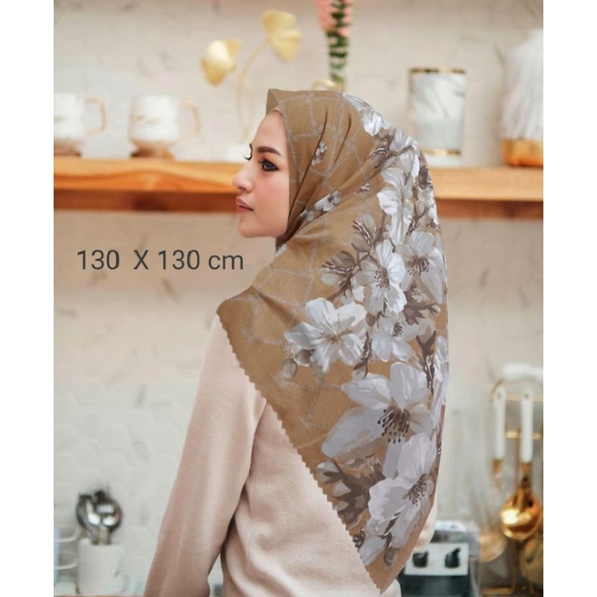 SALE HIJAB / LATT3 SYARI / COD / KERUDUNG VOAL MOTIF / SEGI EMPAT SYARI / JILBAB TERBARU / LASER CUT