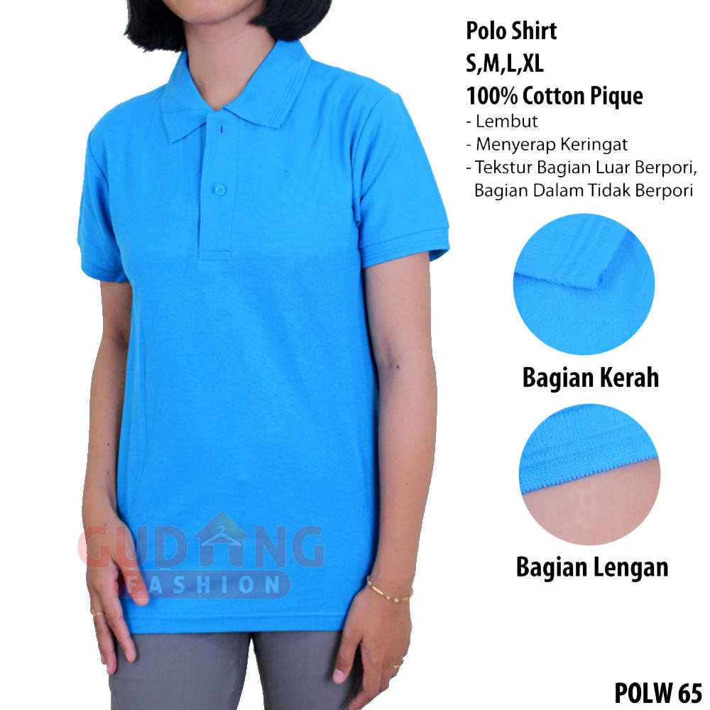 Polo Shirts Pendek Wanita Terkini - POLW 65