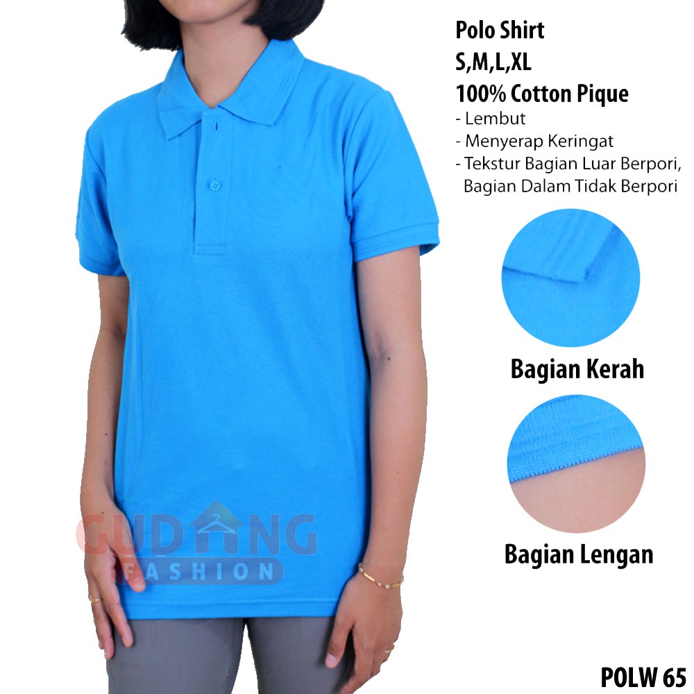 Polo Shirts Pendek Wanita Terkini - POLW 65