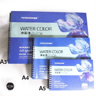 Potentate Watercolour Pad A3 300gsm Buku Gambar  Kertas  