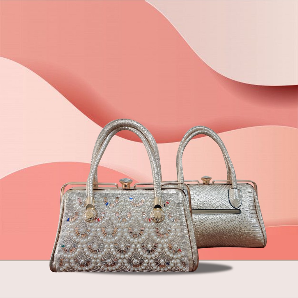 TAS PESTA BEHEL KANCING BERLIAN MEWAH MOTIF MUTIARA TP 801,802,803,804 CLUTCH