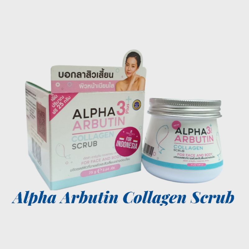 Alpha Arbutin Collagen Scrub | Alpha Body Cream