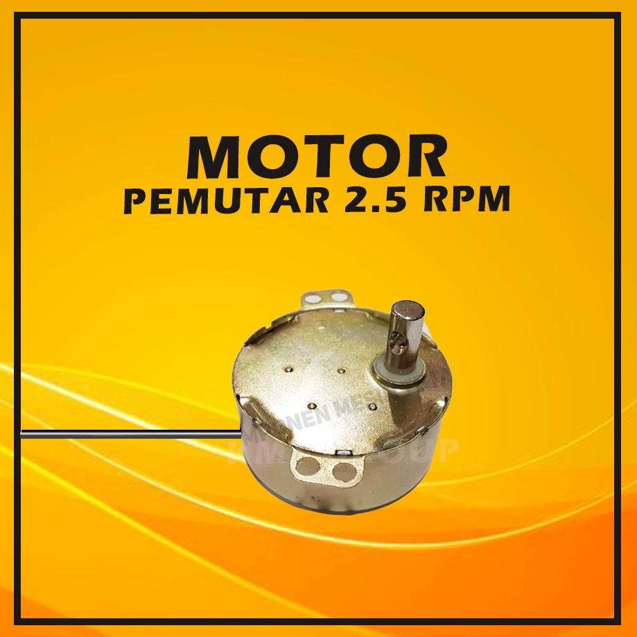 Motor Dinamo Synchronous 2.5 RPM Mesin Tetas Telur Penetas RMT