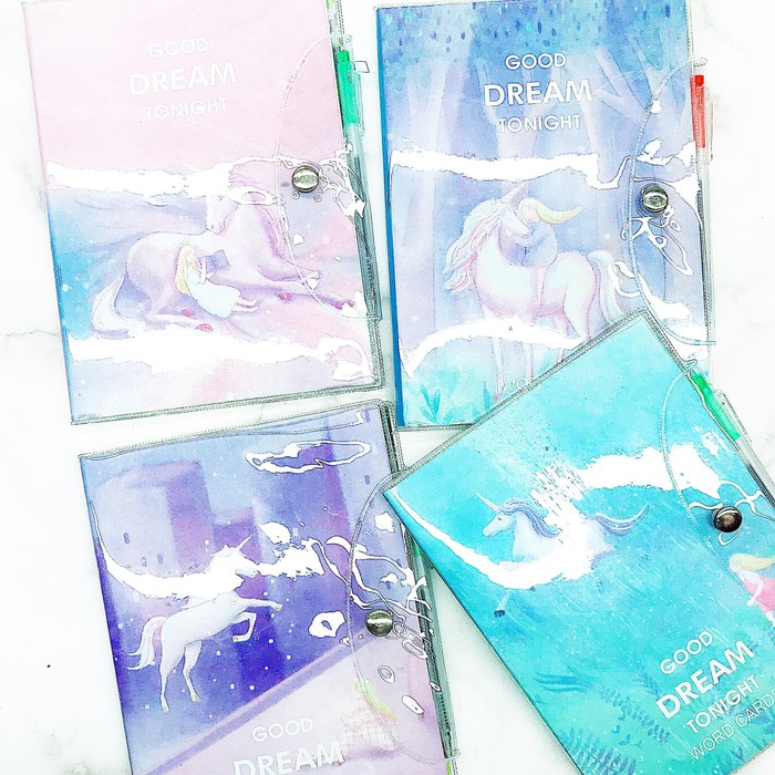 

Buku notebook unicorn besar set pulpen - mh