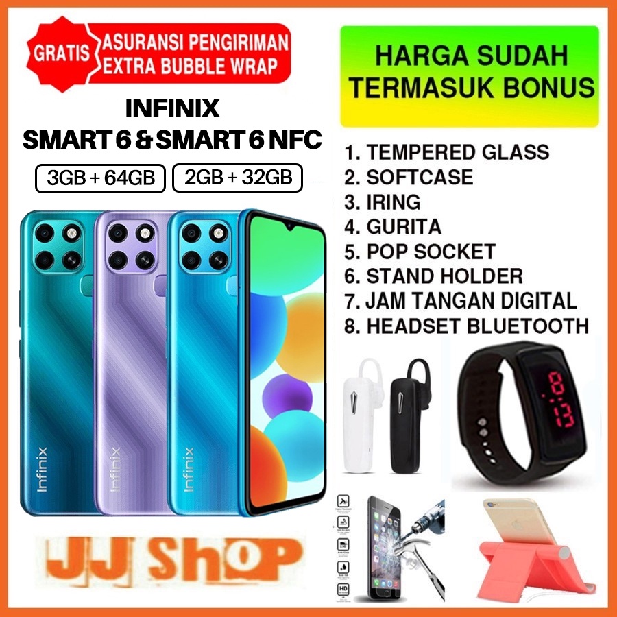 infinix smart 6   smart 6 nfc   smart 6 plus   smart 6 hd   3 64 2 32 gb   3gb 64gb   2gb 32gb  gara