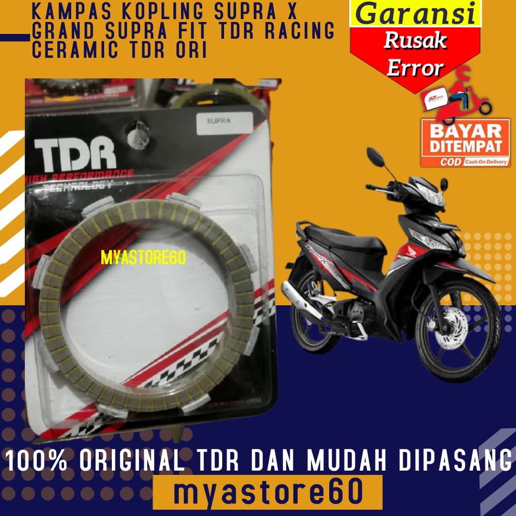 KAMPAS KOPLING SUPRA X GRAND SUPRA FIT TDR RACING CERAMIC TDR AKSESORIS SPAREPART MOTOR ORIGINAL