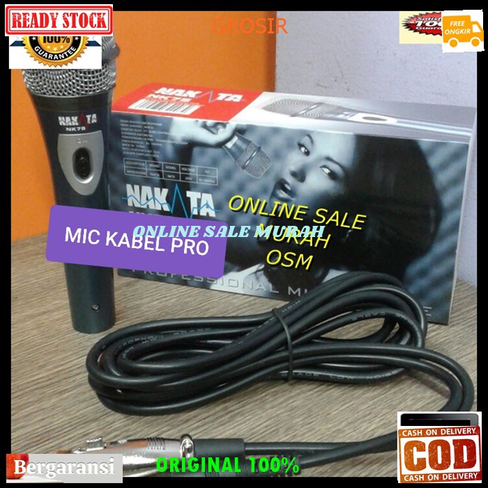 G88 Nakata Mic kabel original 100% Microphone cable mik karaoke dynamic mikrophone vocal vokal audio sound system pengeras suara pro profesional music G88   Langsung nyala. Gk pake baterai  BISA SEGALA JENIS AUDIO SOUND  suara mantap, yg paling penting ti