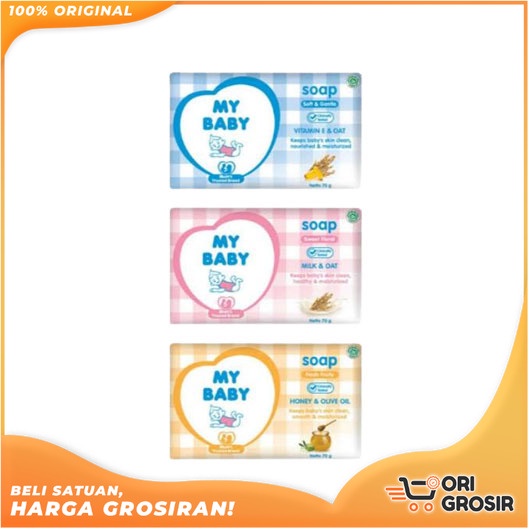 ORI Grosir MY BABY Bar Soap | Fresh Fruity - Sweet Floral 60gr - 75gr