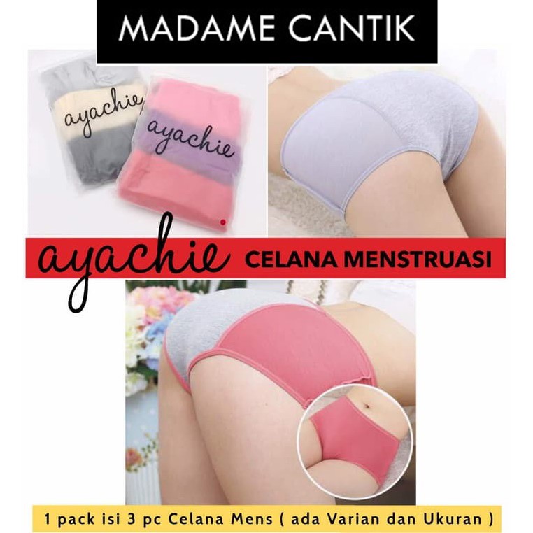 ✿ MADAME ✿ AYACHIE CD CELANA DALAM MENSTRUASI ANTI BOCOR DAN ANTI TEMBUS WATERPROOF