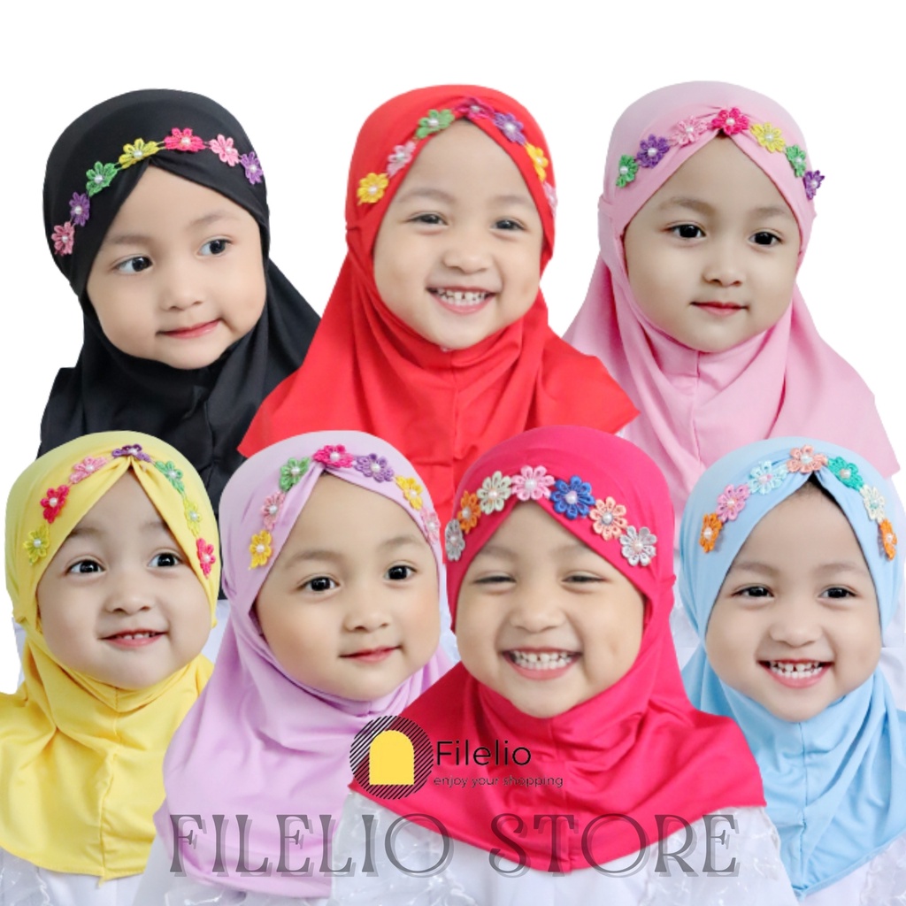 TERMURAH Kerudung Anak 1 tahun Melati Rainbow Hijab Anak 2 Tahun Murah Terbaru Krudung Anak Bayi