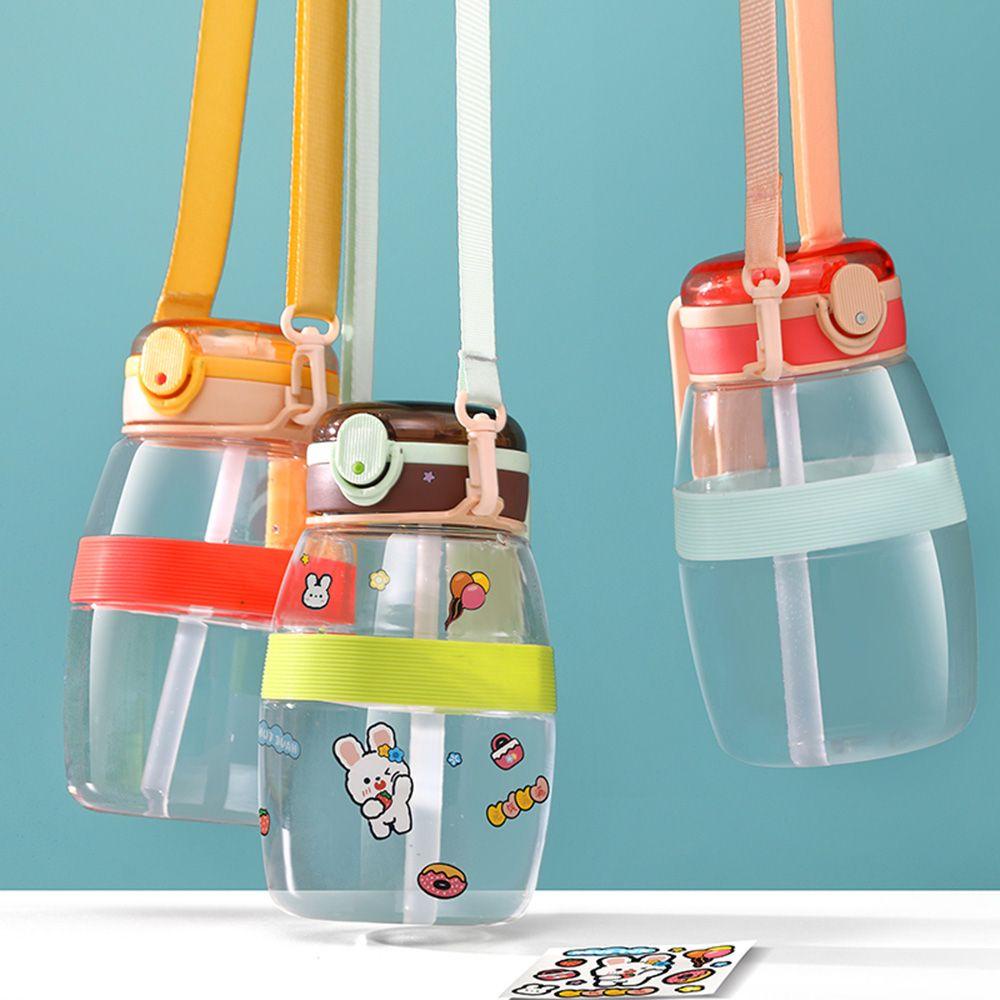 [Elegan] Botol Minum Portable Plastik Hadiah Olahraga Untuk Gadis Anak-Anak Musim Panas Outdoor Water Bottle