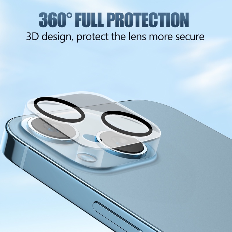 [Iphone13 Series Screen Printing Lens Film] [Hd Anti-scratch Screen Printing Lens Rear Tempered Glass Protective Glass]