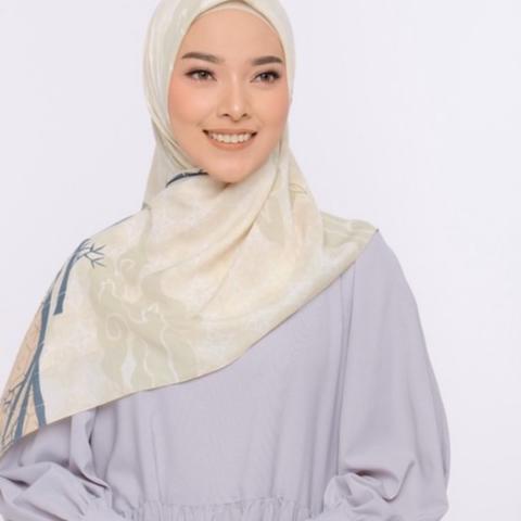 Terbagus.. ZM Zaskia Mecca - Angklung Udjo Wheat Hijab Kerudung Segi Empat