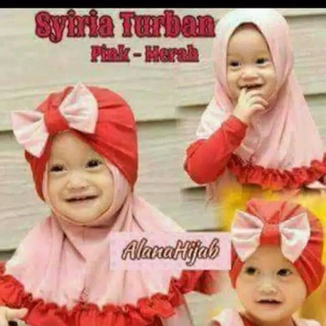 Khimar / hijab Syiria turban baby 0-3 tahun