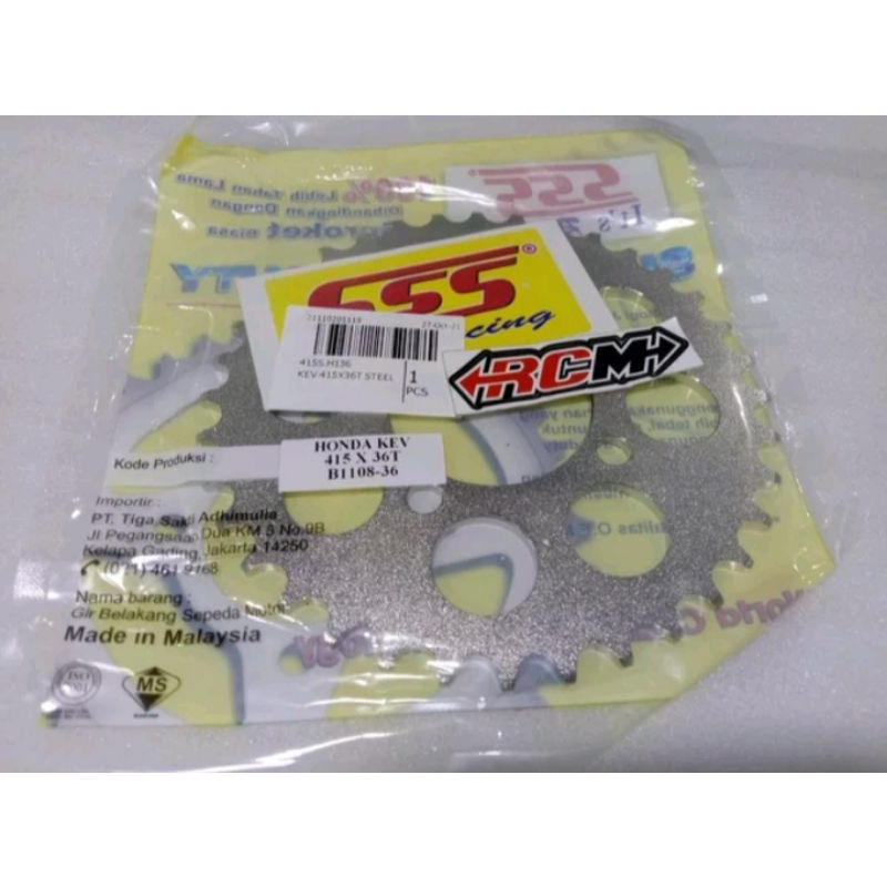 GER GEAR GIR BELAKANG BLK HONDA SUPRA 100 X LAMA OLD GRAND PRIMA ASTREA IMPRESSA SUPRA FIT 415X36T 4