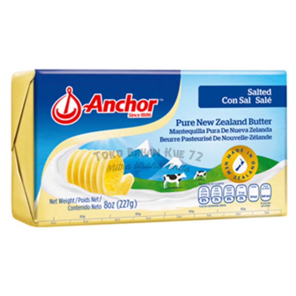 

Anchor Salted Butter 227gr Pure New Zealand Butter