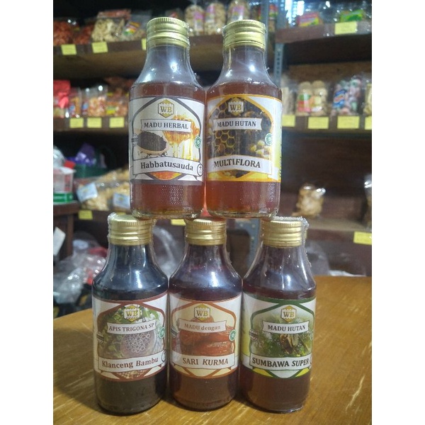 

Madu Malang / Klanceng/ Mauni Wild Bee Aneka Varian
