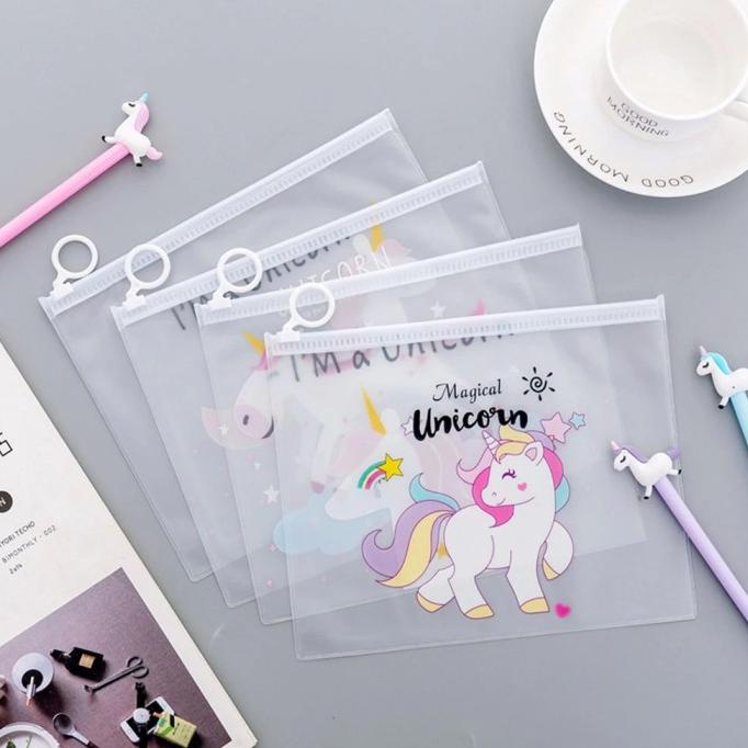 

Promo Awal tahun Zipper Bag Ziplock Kantong Transparan Amplop Plastik Unicorn Promo Awal tahun