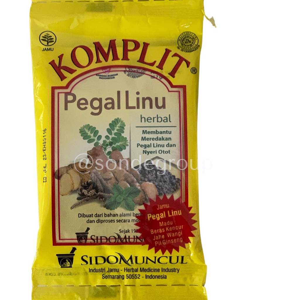 Jual Jamu Komplit Pegel Linu Sido Muncul 7 Gram Herbal