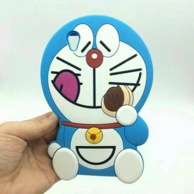 Oppo A37 / Vivo Y51 / A37F / neo 9 - silicone 3D silikon doraemon doraeyaki doreyaki makan dorayaki