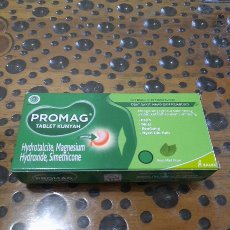 Promag Tablet Kunyah 3 blister @ 10 tablet