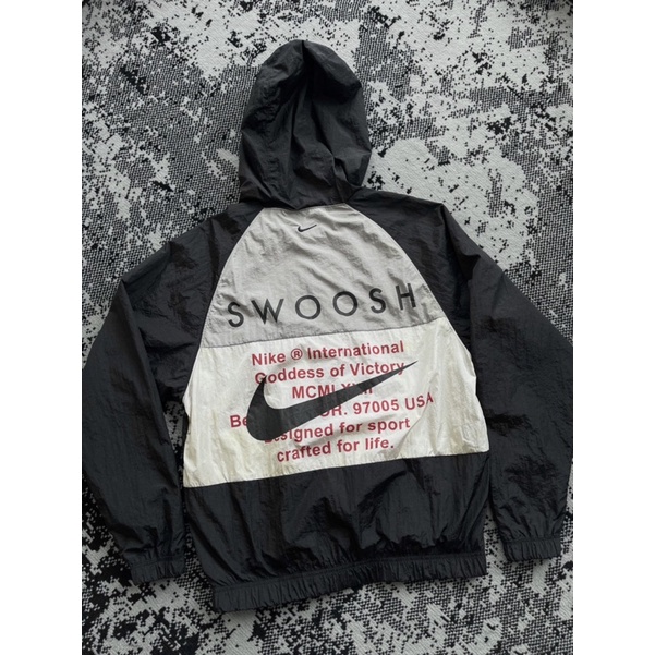 Nike swoosh international windbreaker hoodie jaket