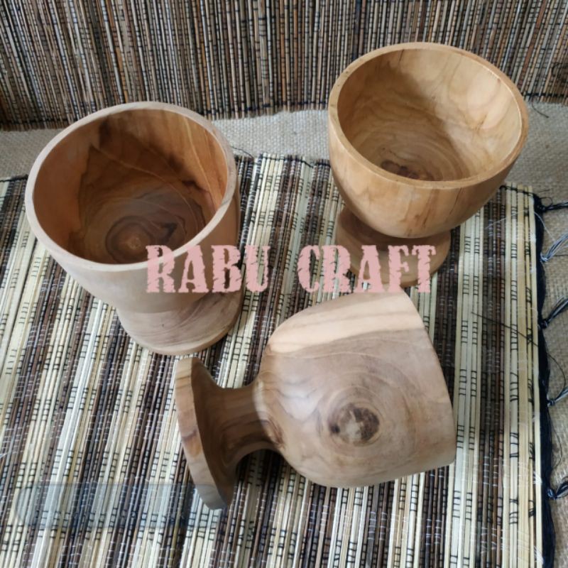 

Promo (K041) Gelas Anggur/Wine Kayu Jati d.10cm|Souvenir|Gelas|Hadiah|Hampers Kayu|Properti Foto|Dapur