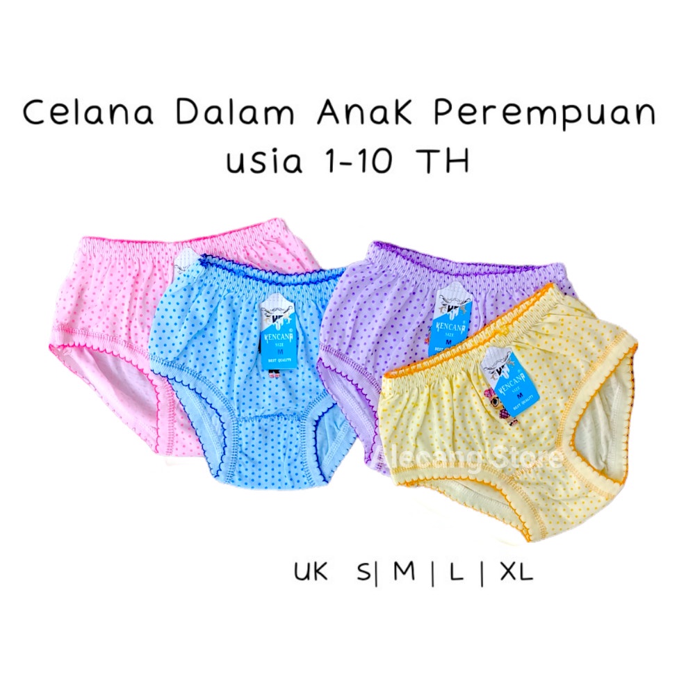 CD Celana Dalam Anak Perempuan Cewek Princess 1 3 5 7 Tahun / Boxer Anak Celana Dalam Bayi TL Polos