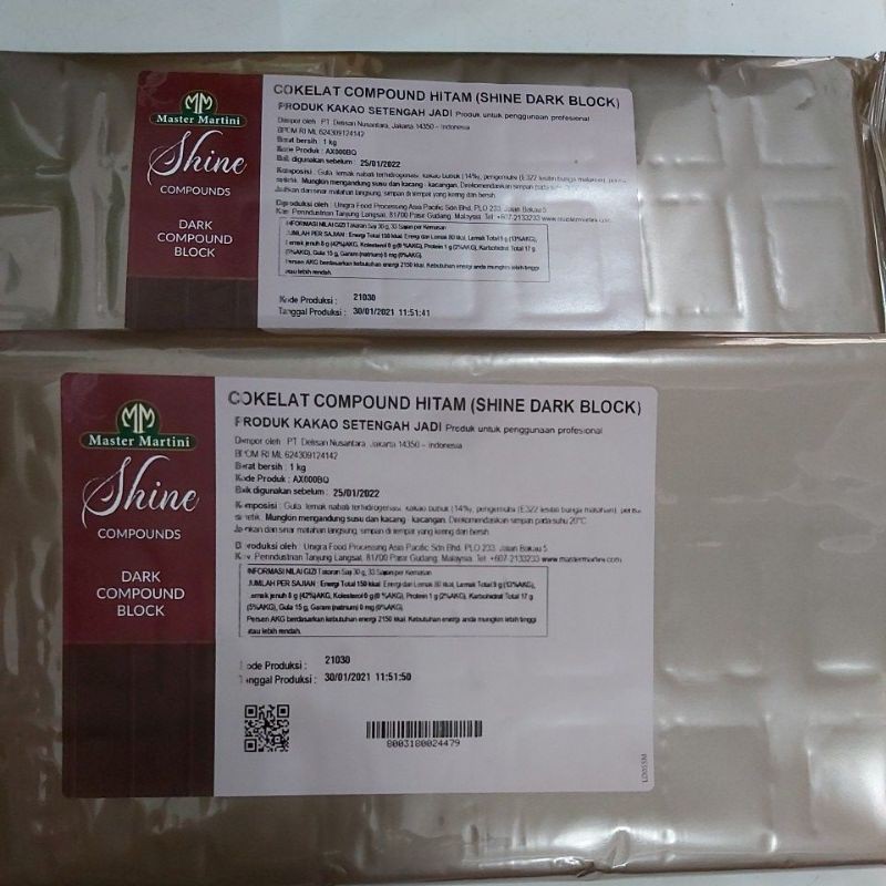 

Cokelat coumpound hitam Shine 1kg