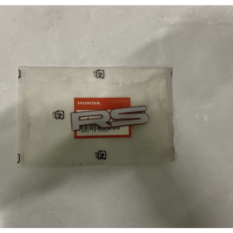 emblem tulisan RS untuk Grill Civic ES original size