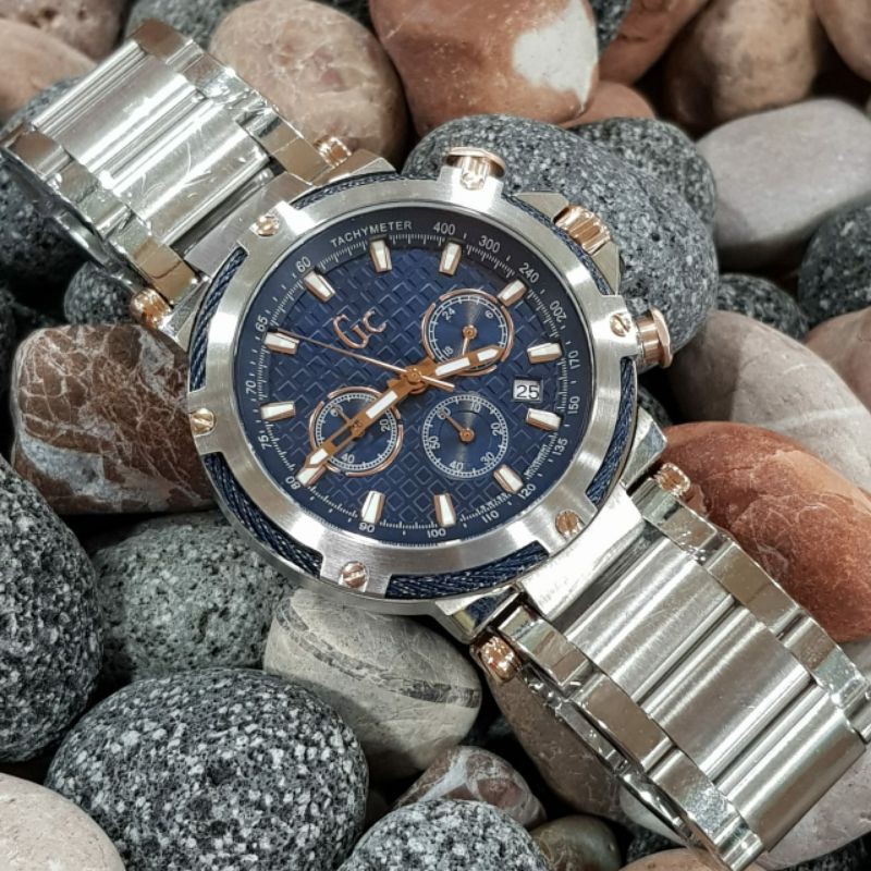 JAM TANGAN PRIA WANITA | RANTAI | KULIT | KARET | MURAH | PRIA GUESS COLLECTION Y54003G7 BOX ORI