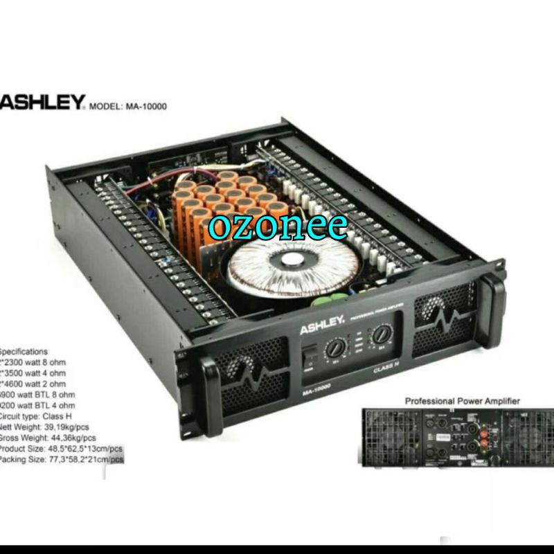 POWER MIXER ASHLEY MA 10000 MA10000 ORIGINAL CLASS H