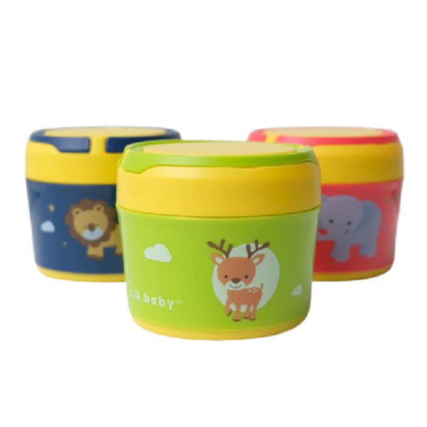 I.Q. Baby Food Container with Stainless Inner Mangkok Stainless