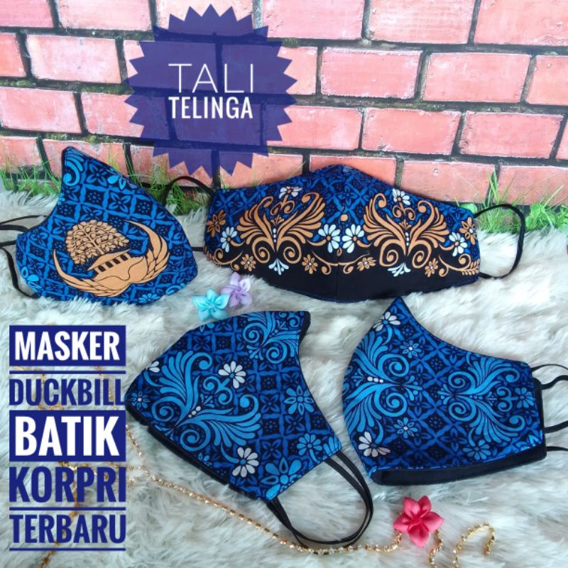 Masker batik korpri terbaru masker korpri termurah motif 2022