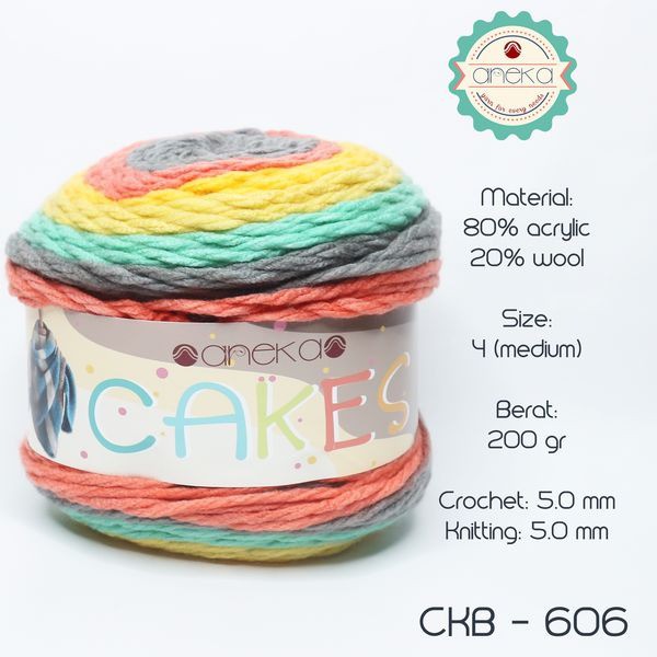 BENANG ANEKA CAKE / CAKES YARN - 606