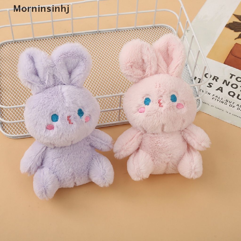 Mornin Lucu Katun Hewan Kelinci Plush Boneka Mainan Gantungan Kunci Tas Sekolah Liontin Hadiah id