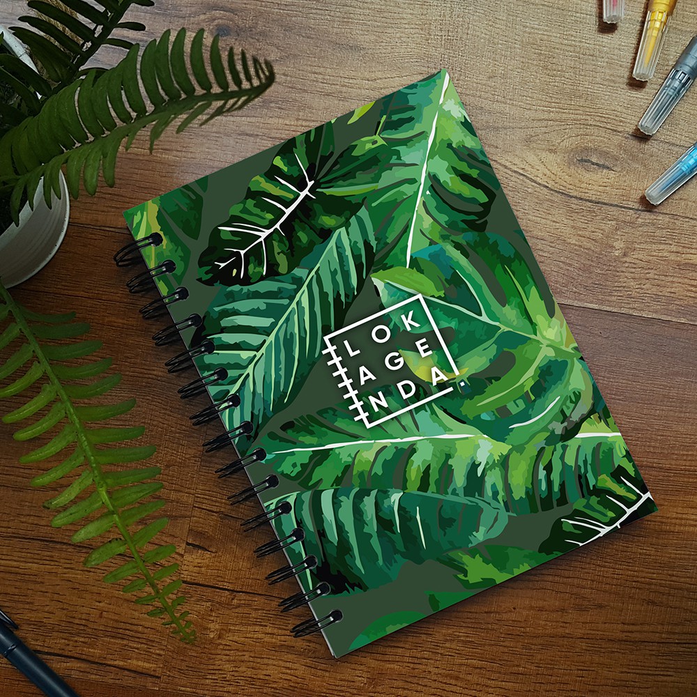 

Buku Agenda "Tropical" - Hard Cover Ring A5 Warna [Lokagenda Planner]