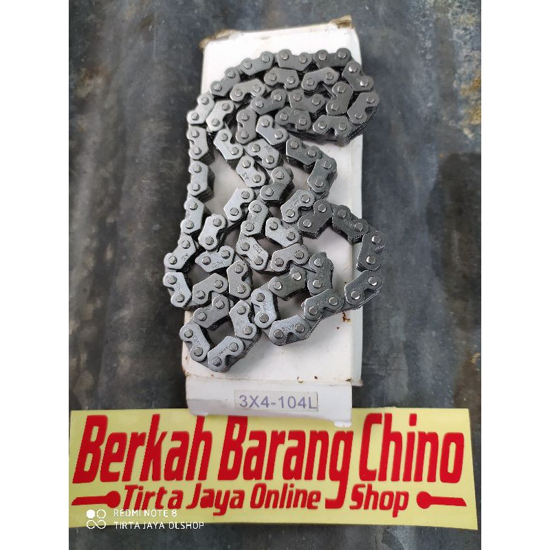 kamprat 4lapis  104mata L timing chain rantai mesin buat kruk as crf xiema 230