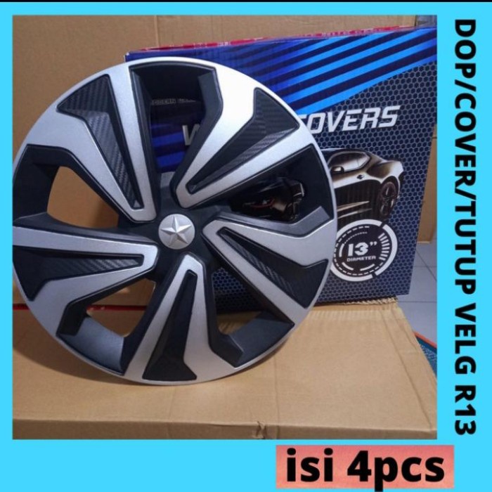Tutup Dop roda tutup velg mobil cover Dop Velg ring 13