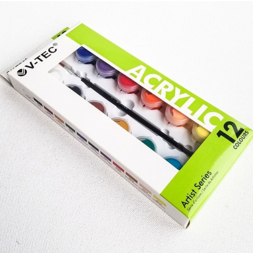 

Cat aklirik V-Tec ACRYLIC 12 warna VT-512 TB