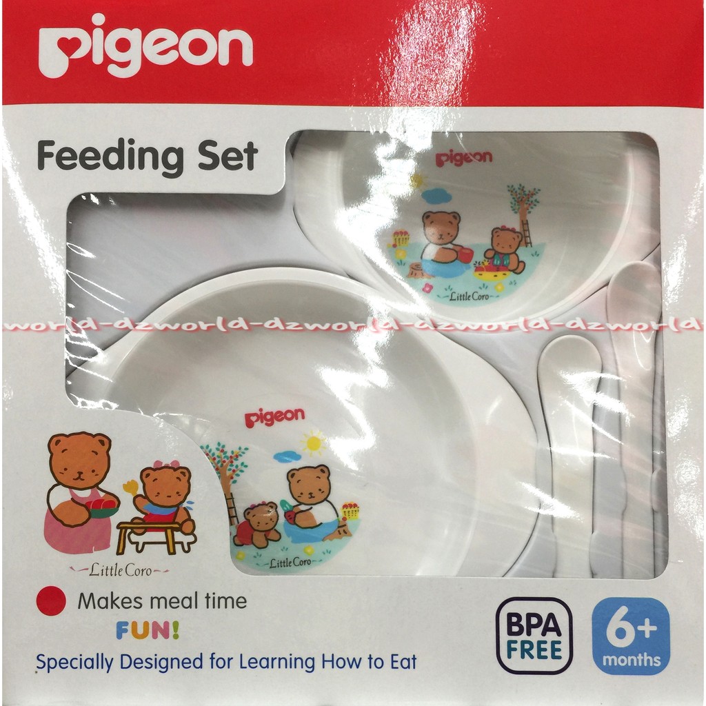 Feeding Set Pigeon Peralatan makan Bayi IDE KADO untuk Bayi Pigen