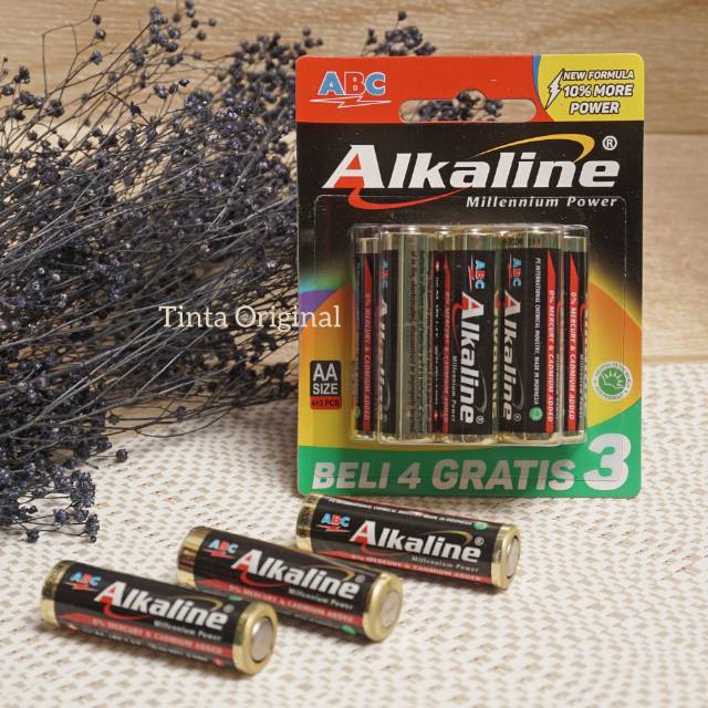 Baterai ABC Alkaline AA isi 7 pcs 1.5V