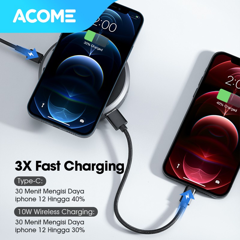 ACOME Wireless Charging QI Quick Charge 10W 4Port Garansi Resmi 1 Tahun AWC01