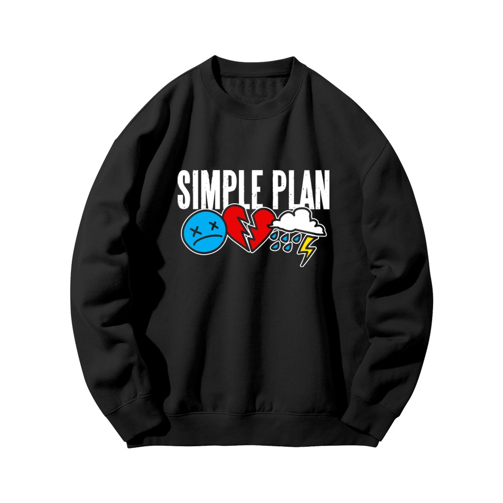 CREWNECK BAND SIMPLE PLAN SWEATER DISTRO MUSIK ROCK JAKET PRIA WANITA TEBAL ORIGINAL BANDUNG