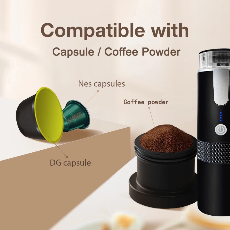 Electric Espresso Maker / mesin kopi / Mesin Pembuat Espresso Portable / Portable Elektrik Coffee Maker / Espresso Coffee Maker / PORTABLE Dengan Filter Coffee Maker / Elektrik Coffee Maker Set