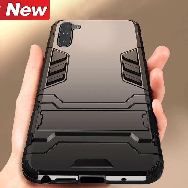 Casing Hard Case Silikon Slim Robot Armor Anti Knock Untuk Samsung Galaxy Note 10 Lite / 10 +